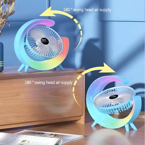 Portable Mini G Light Rechargeable Desk Fan