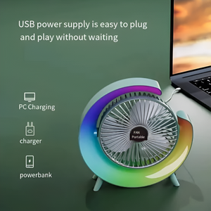 Portable Mini G Light Rechargeable Desk Fan
